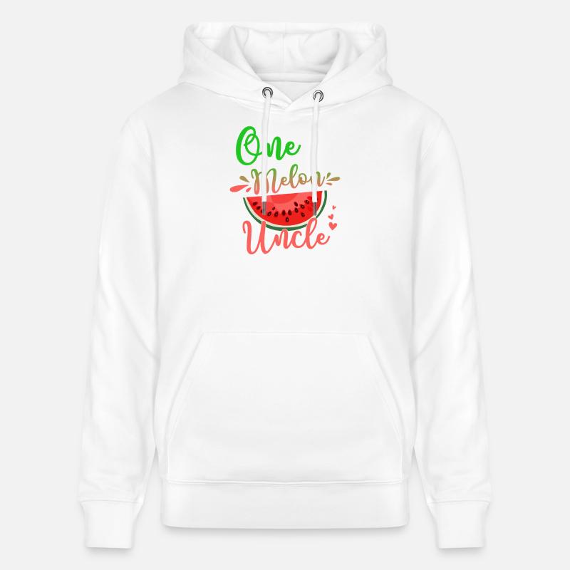 Un dans un melon, oncle - Sweat à capuche bio CRUISER Stanley/Stella Unisexe - blanc