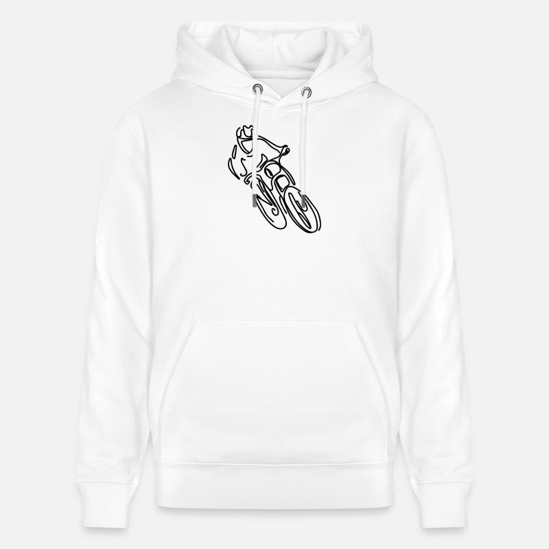 VTT Descente - Sweat à capuche bio CRUISER Stanley/Stella Unisexe - blanc