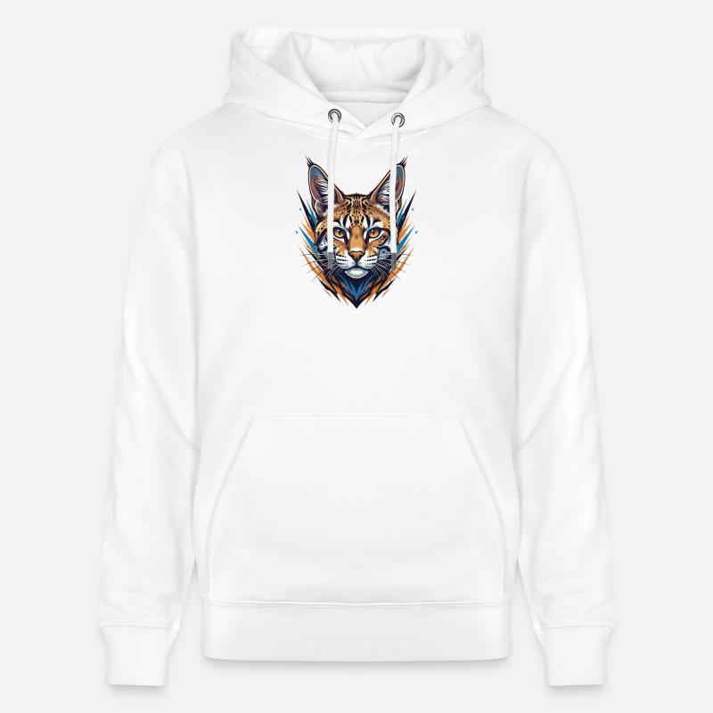 Wildcat dans le style néon - Sweat à capuche bio CRUISER Stanley/Stella Unisexe - blanc