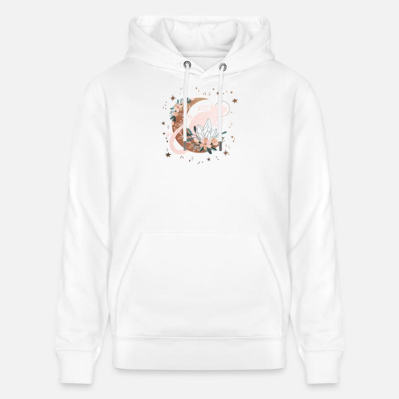 Rat Lunaire Céleste - Sweat à capuche bio CRUISER Stanley/Stella Unisexe - blanc