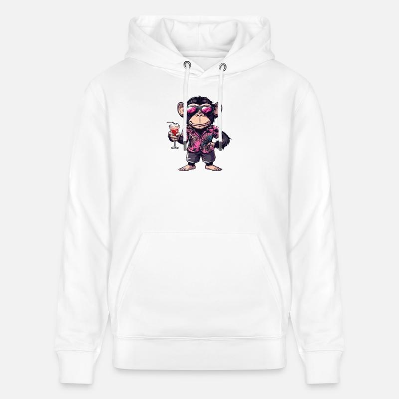Gorilla Comic Sommer - Stanley/Stella Unisex Bio-Hoodie CRUISER  - Weiß