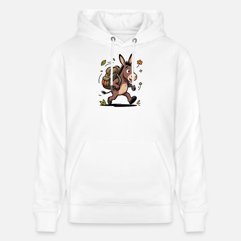 Eselwanderer-Abenteuer - Stanley/Stella Unisex Bio-Hoodie CRUISER  - Weiß