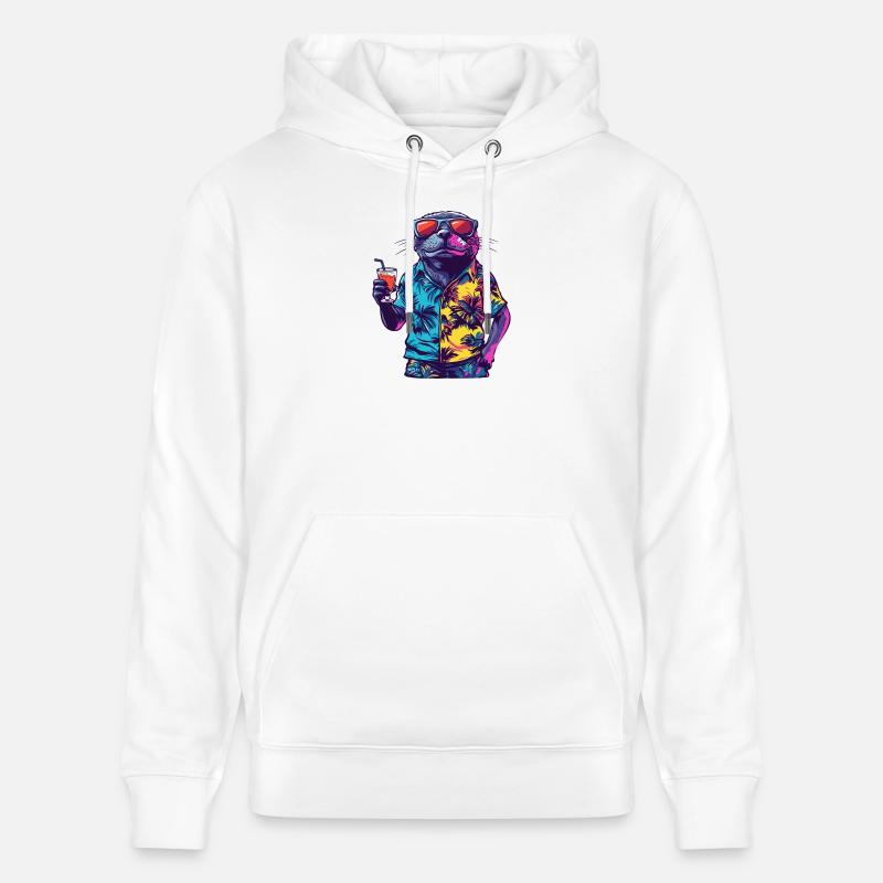 Robbe Comic Sommer - Stanley/Stella Unisex Bio-Hoodie CRUISER - Weiß