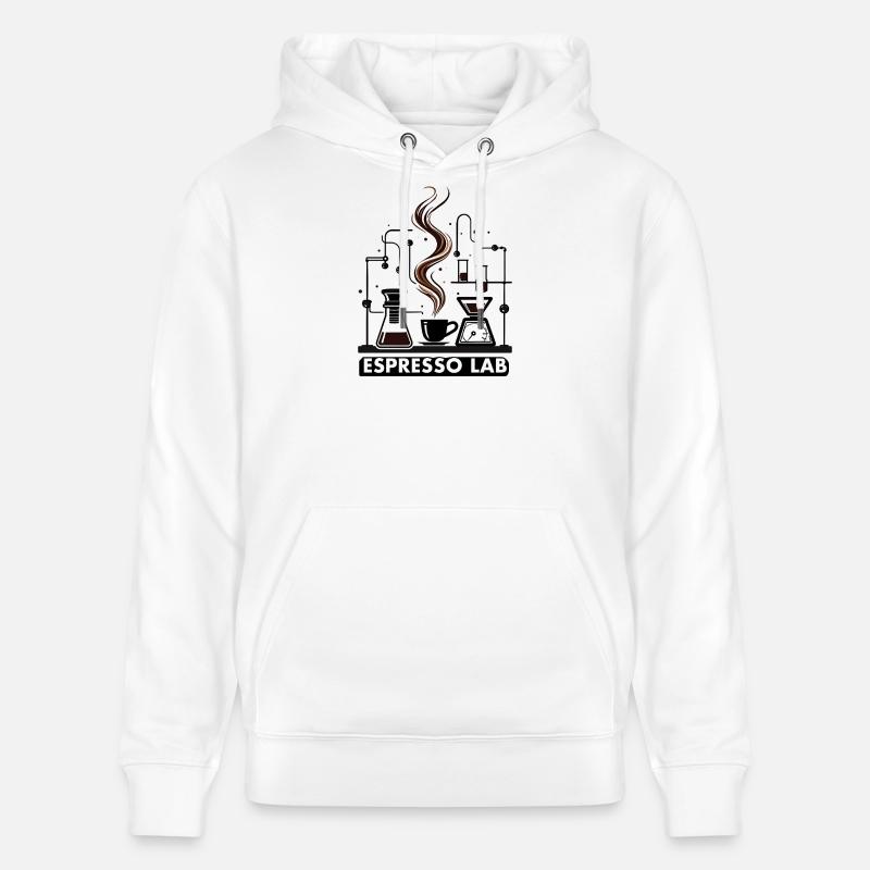 Rituel d’espresso Espresso Lab - Sweat à capuche bio CRUISER Stanley/Stella Unisexe - blanc