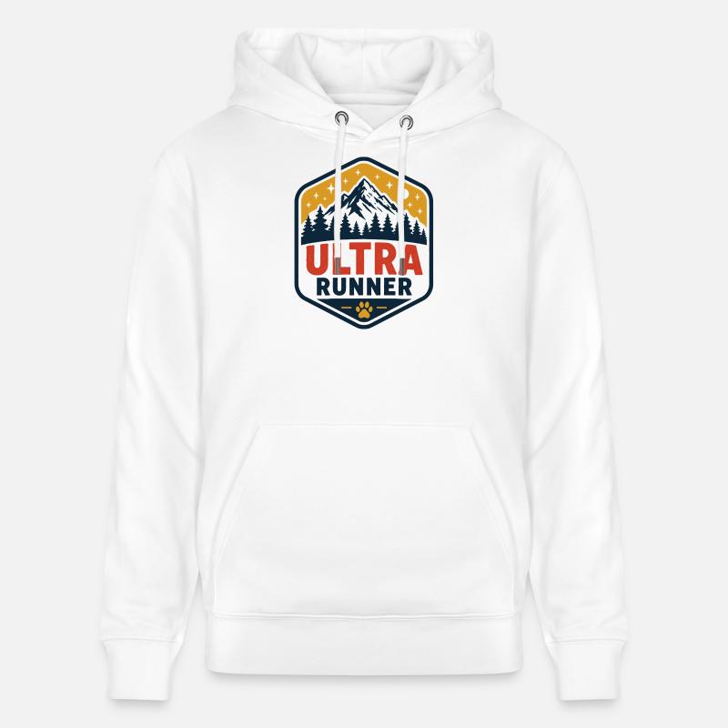 Ultra coureur - Sweat à capuche bio CRUISER Stanley/Stella Unisexe - blanc