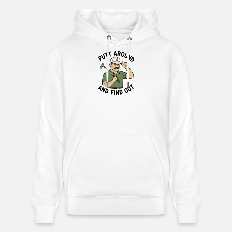 Putt un peu et découvre : - Sweat à capuche bio CRUISER Stanley/Stella Unisexe - blanc