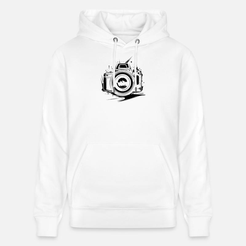 Caméra - Sweat à capuche bio CRUISER Stanley/Stella Unisexe - blanc