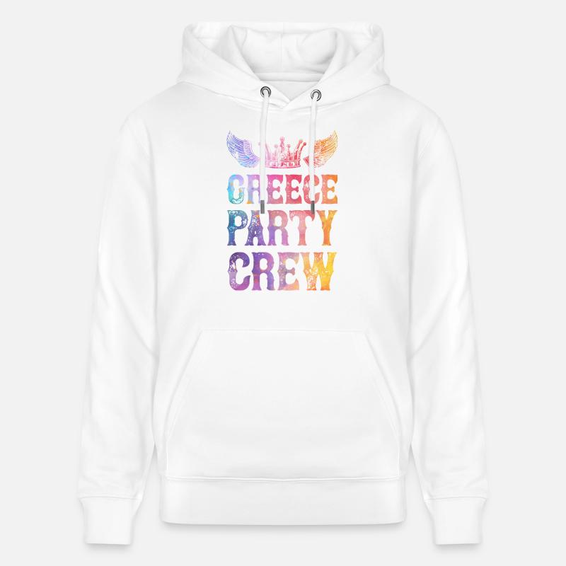 L’équipe du parti grec dit - Sweat à capuche bio CRUISER Stanley/Stella Unisexe - blanc