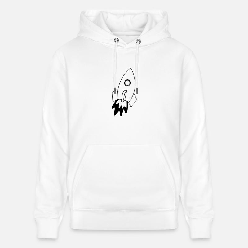 L’espace - Sweat à capuche bio CRUISER Stanley/Stella Unisexe - blanc