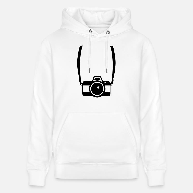 Caméra - Sweat à capuche bio CRUISER Stanley/Stella Unisexe - blanc