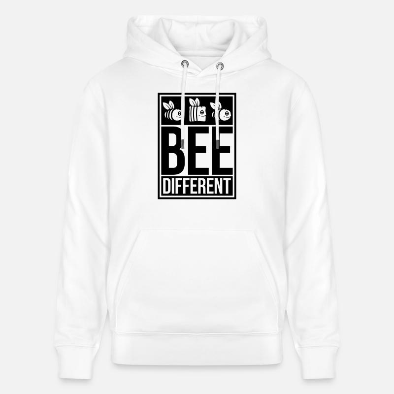 bee citation différente - Sweat à capuche bio CRUISER Stanley/Stella Unisexe - blanc