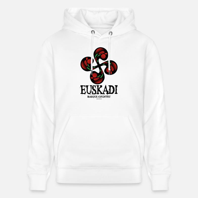 Baskische Quer - Stanley/Stella Unisex Bio-Hoodie CRUISER  - Weiß