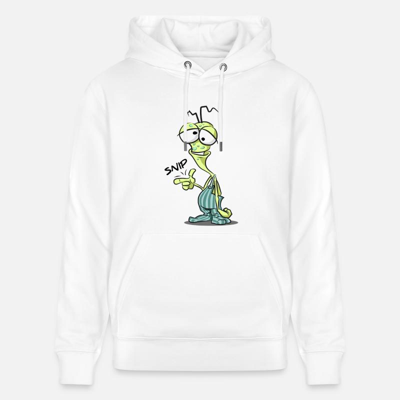 Stupide Alien Comic Charm - Sweat à capuche bio CRUISER Stanley/Stella Unisexe - blanc