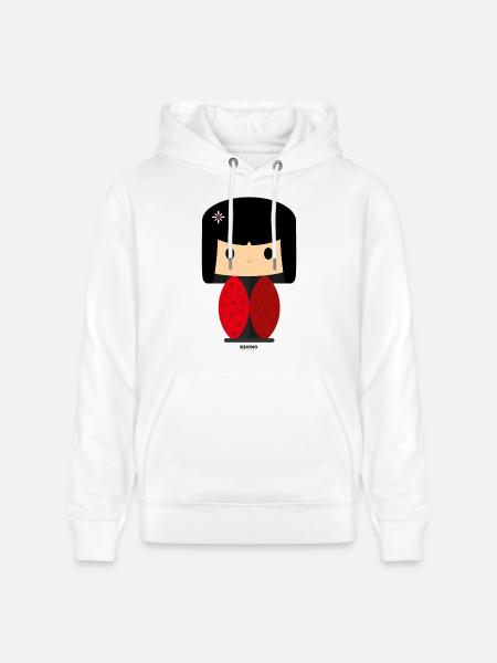 kawaii Ksi - Stanley/Stella CRUISER Unisex Organic Hoodie - white