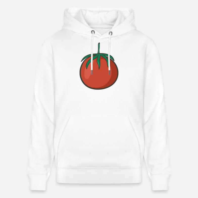 Tomate - Sweat à capuche bio CRUISER Stanley/Stella Unisexe - blanc