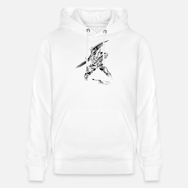 Sketch Warrior - Sweat à capuche bio CRUISER Stanley/Stella Unisexe - blanc