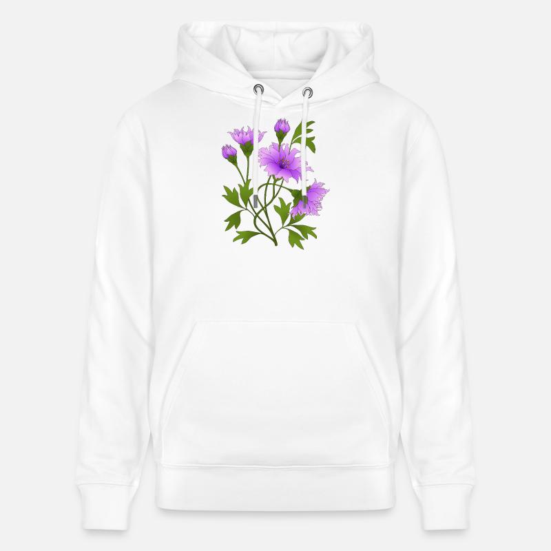 Fleur - Sweat à capuche bio CRUISER Stanley/Stella Unisexe - blanc