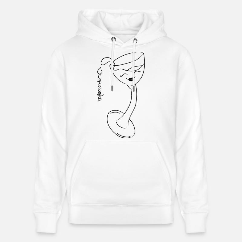 Santé ! - Sweat à capuche bio CRUISER Stanley/Stella Unisexe - blanc