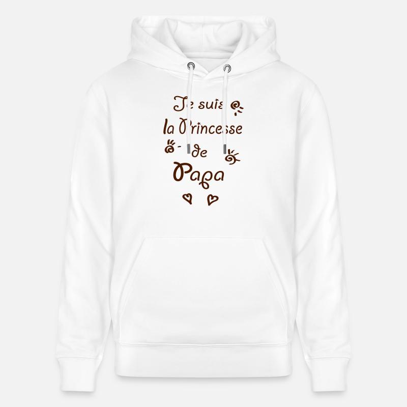 la princesse de papa - Sweat à capuche bio CRUISER Stanley/Stella Unisexe - blanc