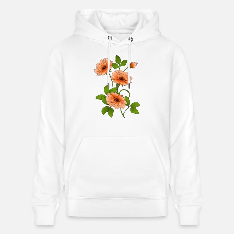 Fleur - Sweat à capuche bio CRUISER Stanley/Stella Unisexe - blanc