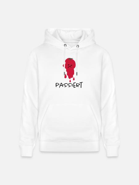 Passierte Tomate - Stanley/Stella Unisex Bio-Hoodie CRUISER - Weiß