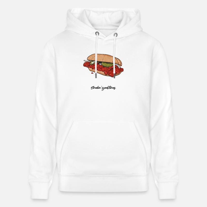 BBQ // Illustration - Sweat à capuche bio CRUISER Stanley/Stella Unisexe - blanc