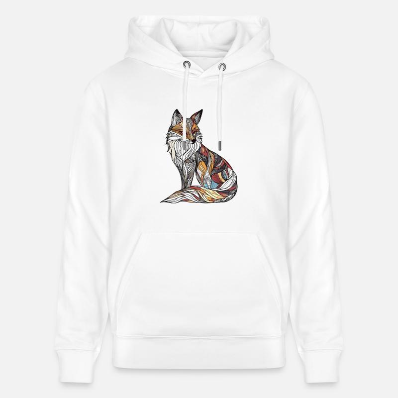 Renard - Sweat à capuche bio CRUISER Stanley/Stella Unisexe - blanc