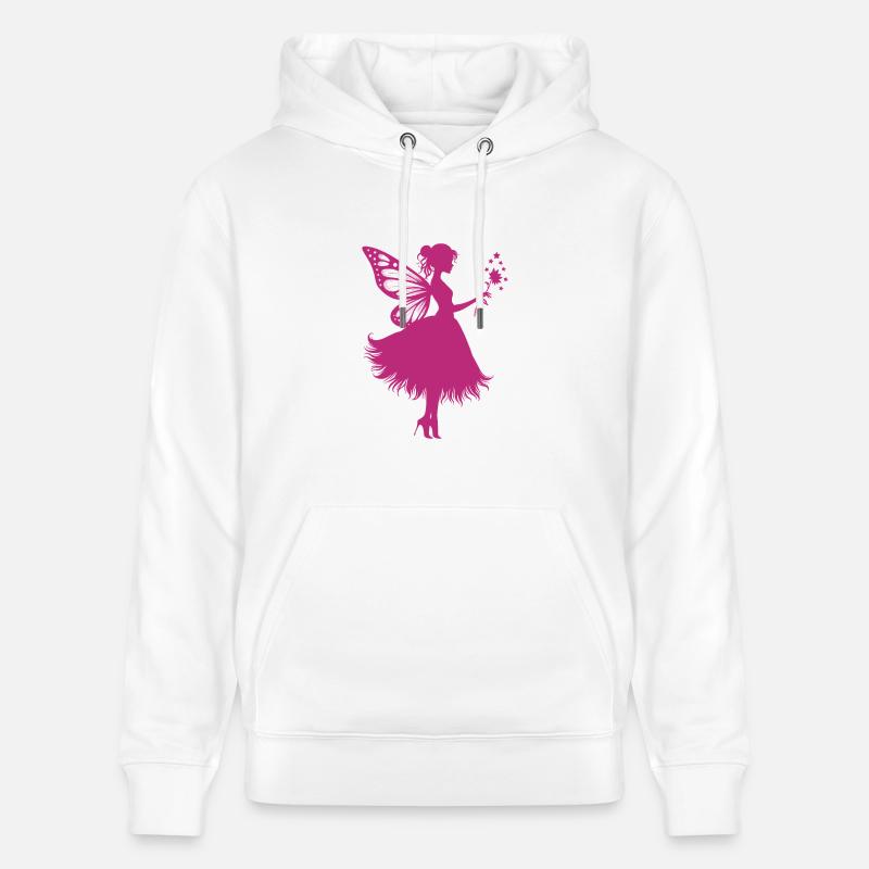 Fée magique avec fleur - Sweat à capuche bio CRUISER Stanley/Stella Unisexe - blanc