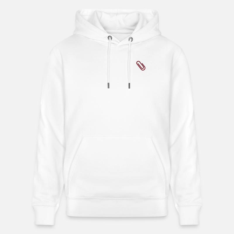Trombone brodé - Sweat à capuche bio CRUISER Stanley/Stella Unisexe - blanc