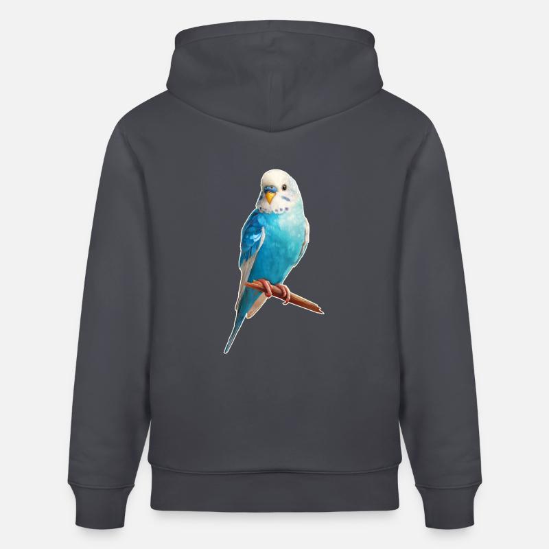 Perruche ondulée - Sweat à capuche bio CRUISER Stanley/Stella Unisexe - bleu indigo