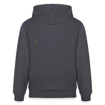 Herbst - Stanley/Stella Unisex Bio-Hoodie CRUISER  - Indigoblau - Hinten - Alina (178cm)