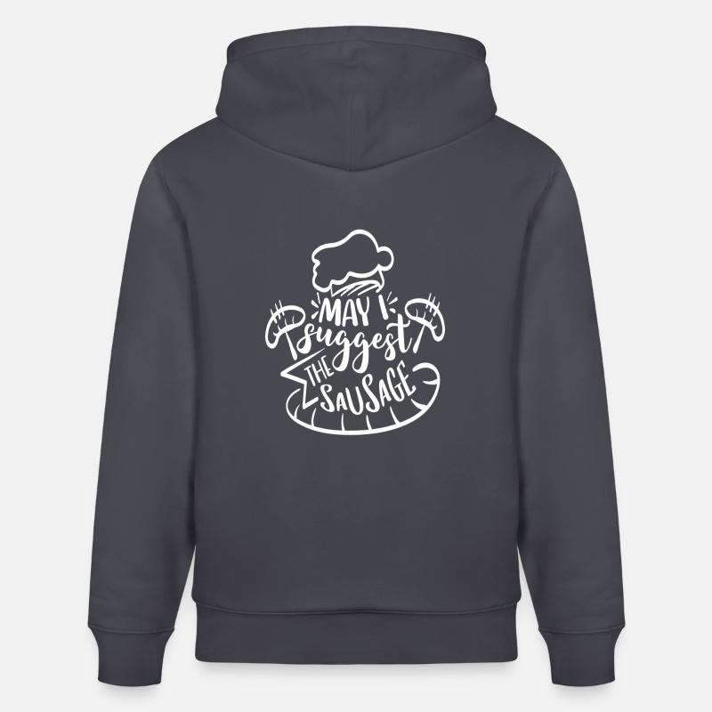 Puis-je suggérer la saucisse - Sweat à capuche bio CRUISER Stanley/Stella Unisexe - bleu indigo