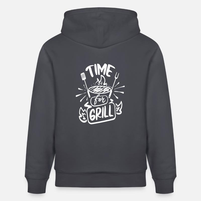 C’est l’heure des grillades - Sweat à capuche bio CRUISER Stanley/Stella Unisexe - bleu indigo