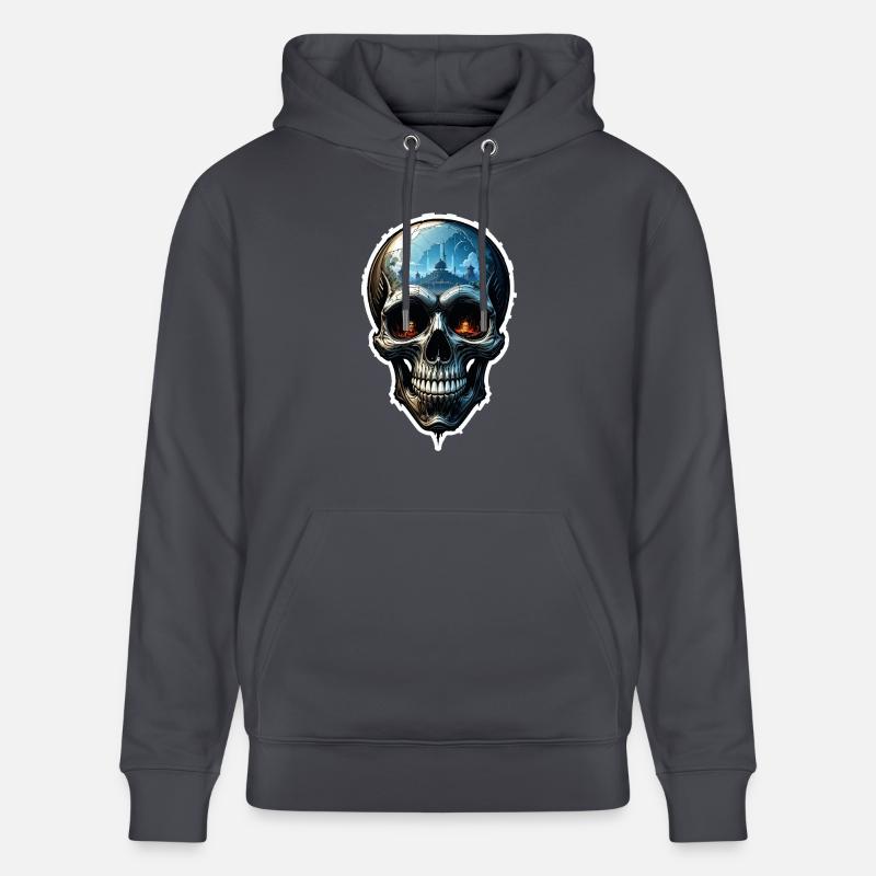 Crâne Crâne 05837 - Sweat à capuche bio CRUISER Stanley/Stella Unisexe - bleu indigo