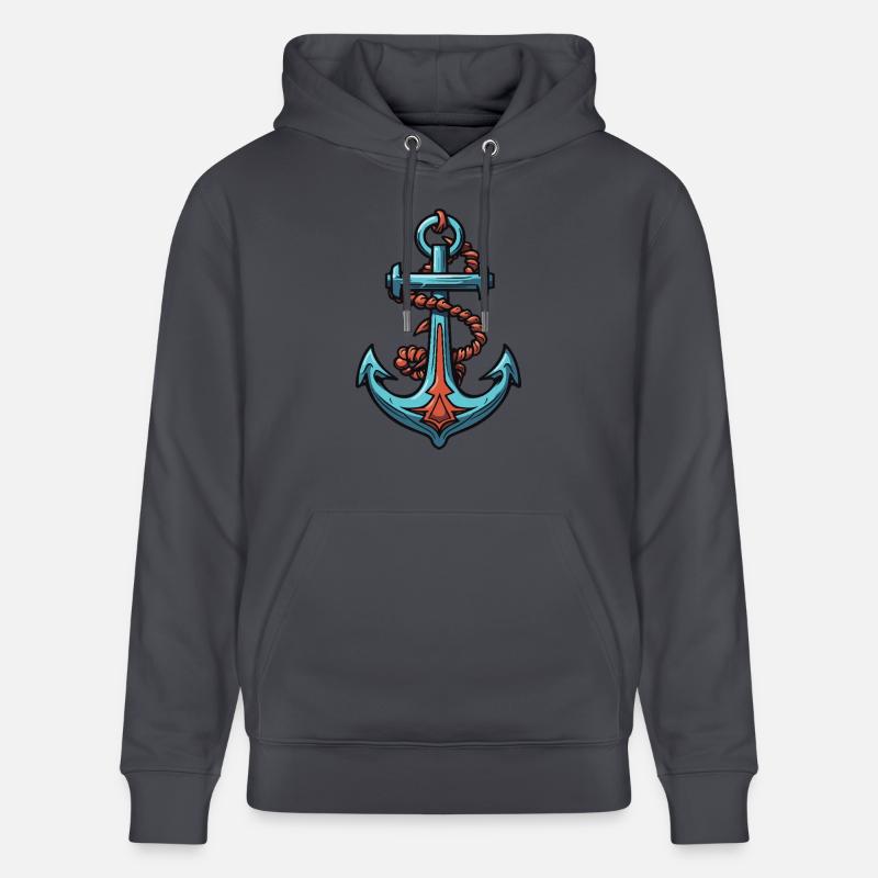 Conception d’ancrage - Sweat à capuche bio CRUISER Stanley/Stella Unisexe - bleu indigo