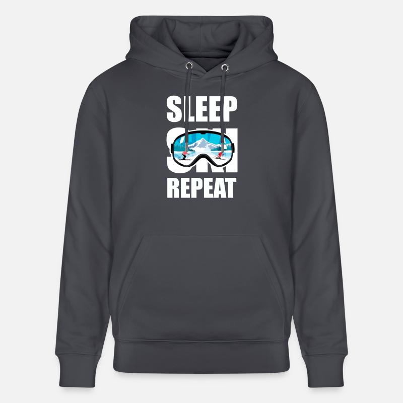 Sleep Ski Repeat - Sweat à capuche bio CRUISER Stanley/Stella Unisexe - bleu indigo