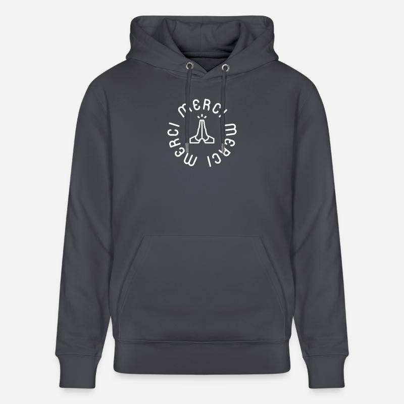 Logo - Merci - Sweat à capuche bio CRUISER Stanley/Stella Unisexe - bleu indigo
