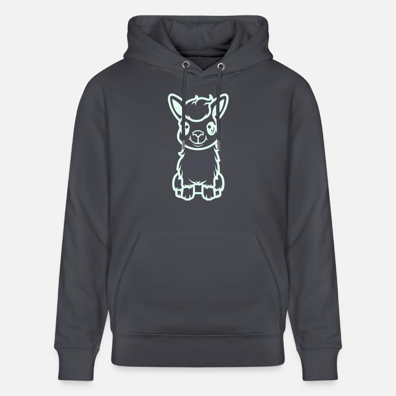 lama al paka comic - Stanley/Stella Unisex Bio-Hoodie CRUISER - Indigoblau
