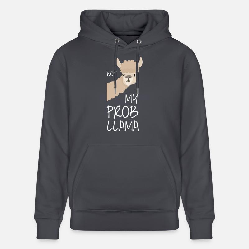 Lama! Llama! ProbLlama - Sweat à capuche bio CRUISER Stanley/Stella Unisexe - bleu indigo