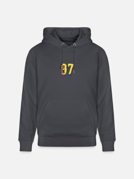 97 Number Comic - Stanley/Stella CRUISER Unisex Organic Hoodie - indigo blue