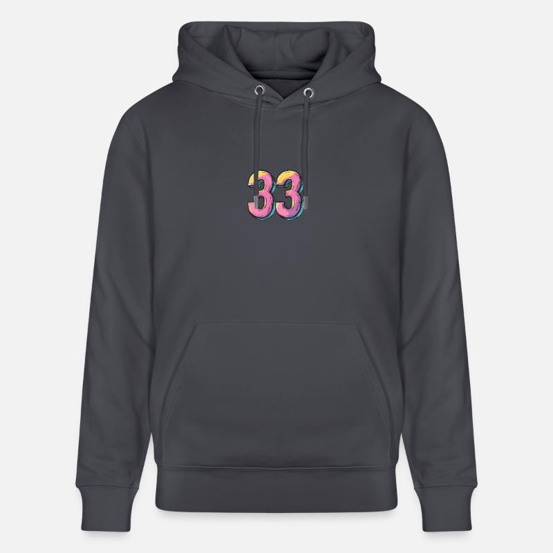 Bande dessinée à 33 numéros - Sweat à capuche bio CRUISER Stanley/Stella Unisexe - bleu indigo