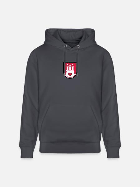 hamburg wappen - Stanley/Stella Unisex Bio-Hoodie CRUISER  - Indigoblau
