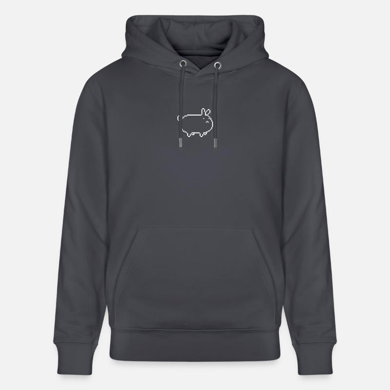 pixel_rabbit_small - Stanley/Stella Unisex Bio-Hoodie CRUISER  - Indigoblau