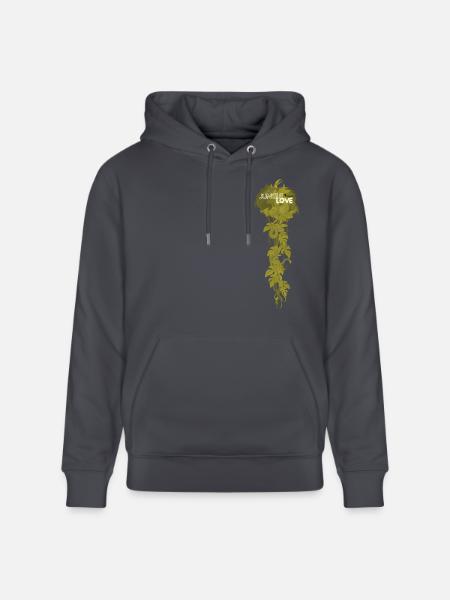 Jungle Love - Stanley/Stella Unisex Bio-Hoodie CRUISER - Indigoblau