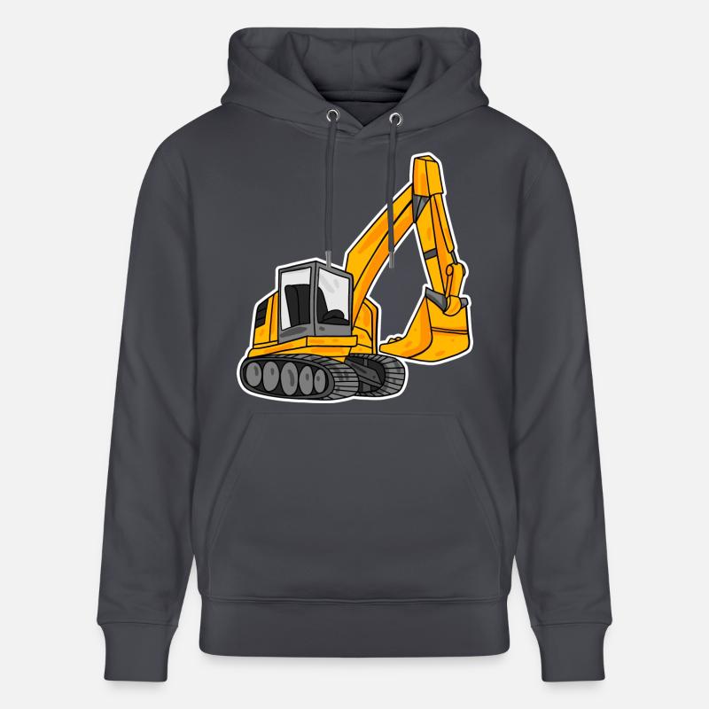Löffelbagger Ausgräber Bagger - Stanley/Stella Unisex Bio-Hoodie CRUISER - Indigoblau