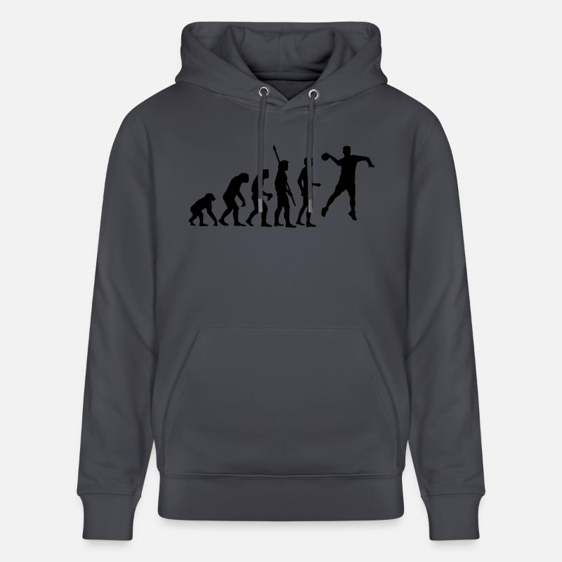 evolution_handball_062011_a_1c - Sweat à capuche bio CRUISER Stanley/Stella Unisexe - bleu indigo