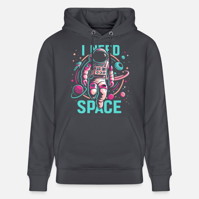 J’ai besoin d’astronaute de l’espace - Sweat à capuche bio CRUISER Stanley/Stella Unisexe - bleu indigo