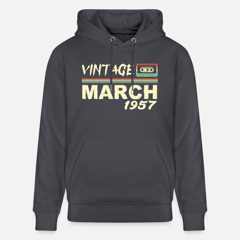 Mars 1957 - March 1957 - Sweat à capuche bio CRUISER Stanley/Stella Unisexe - bleu indigo