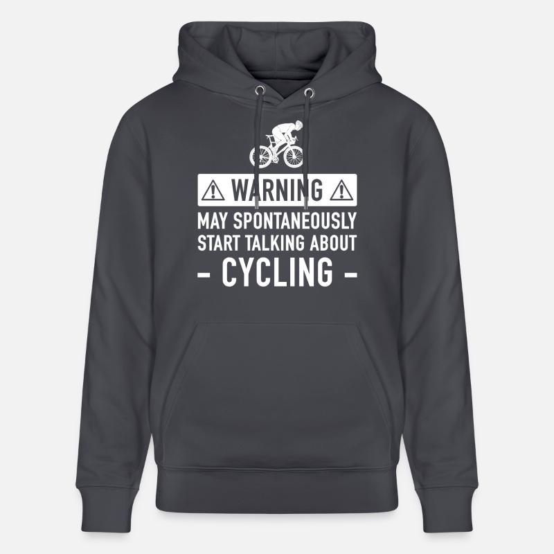 Idées cadeaux drôles Cyclisme - Sweat à capuche bio CRUISER Stanley/Stella Unisexe - bleu indigo