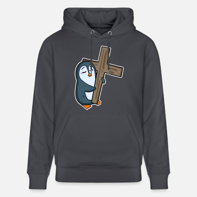Pingouin et religion croisée - Sweat à capuche bio CRUISER Stanley/Stella Unisexe - bleu indigo